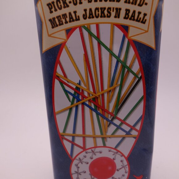 Cardinal Kids Collection Wooden Pick-Up-Sticks-And-Metal Jack'N Ball with Tin - Picture 3 of 12